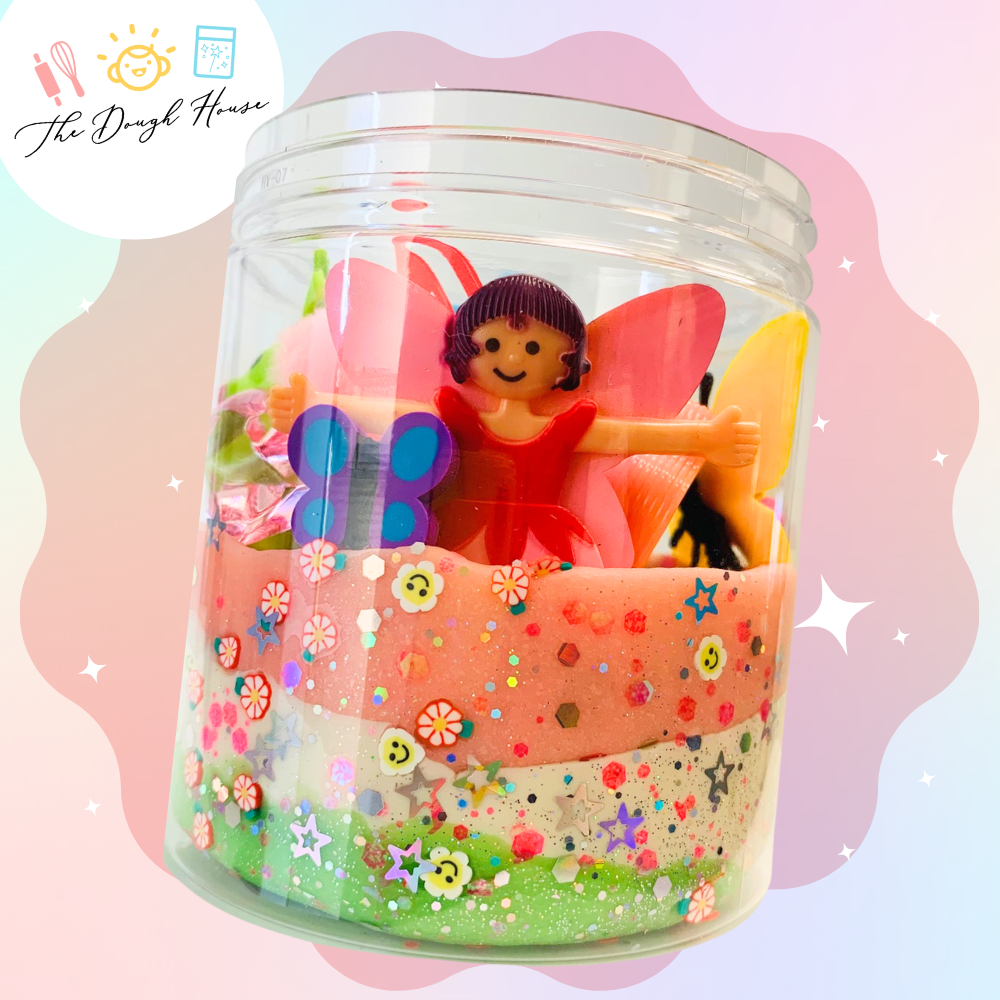 Magical Sensory Dough – Girly Garden Jar (Super Size)