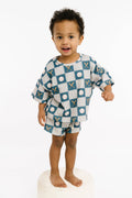 Little One Shop - Baseball Patchwork Slouchy Set