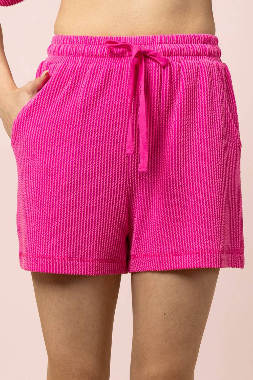 Ribbed Comfy Set – Oversized Lounge Top & Shorts