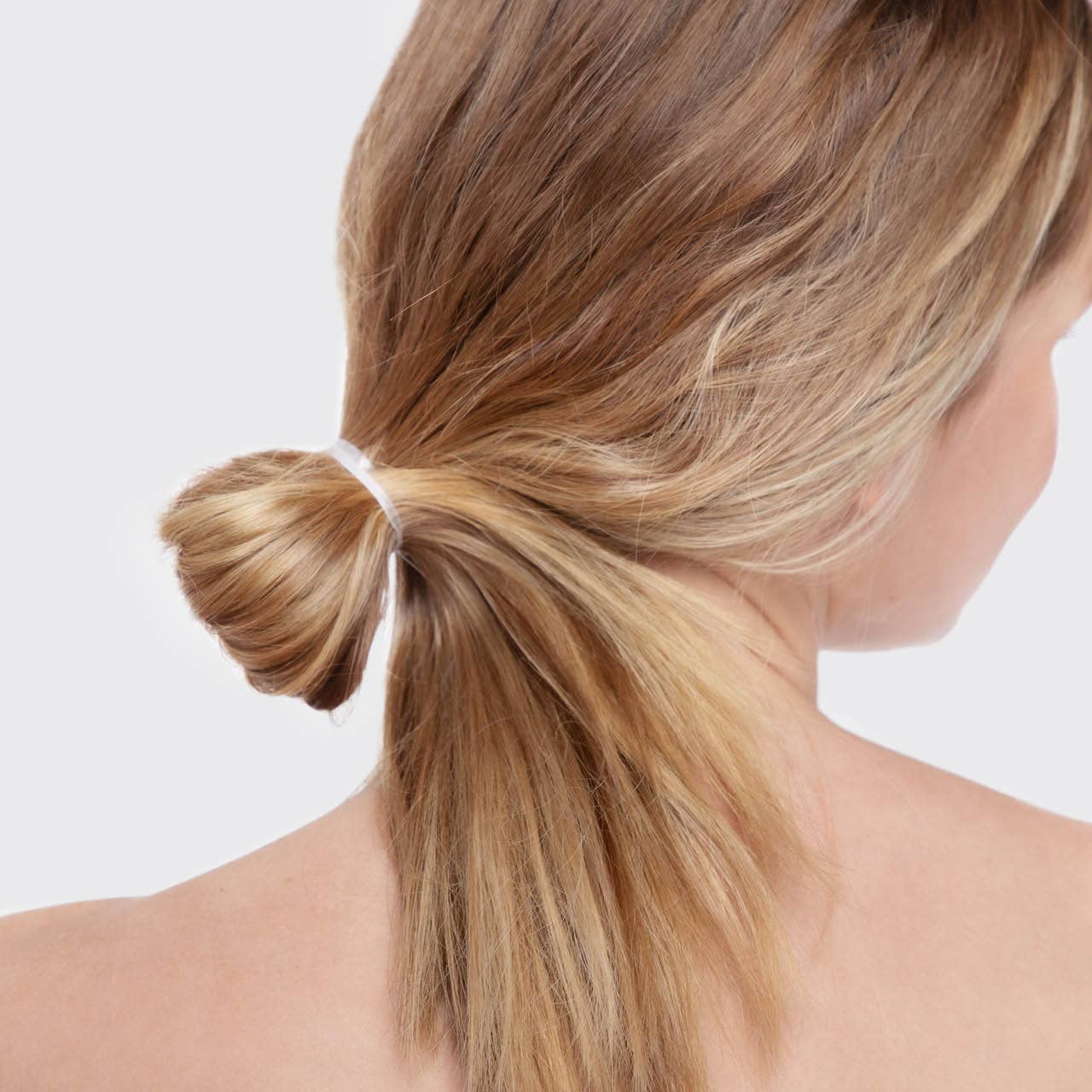 KITSCH No-Snag Clear Elastics (100pc) Secure, Damage-Free Hair Ties