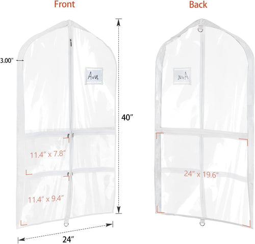 Dance Costume Garment Bag – Multi-Pocket Competition Organizer (40”)