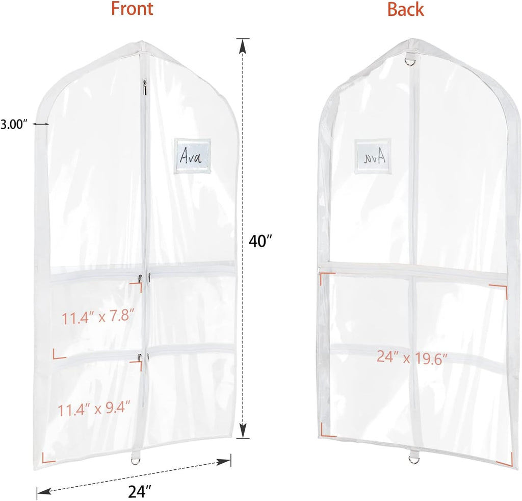 Dance Costume Garment Bag – Multi-Pocket Competition Organizer (40”)