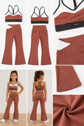 2-Piece Brown, Green and White Five Set