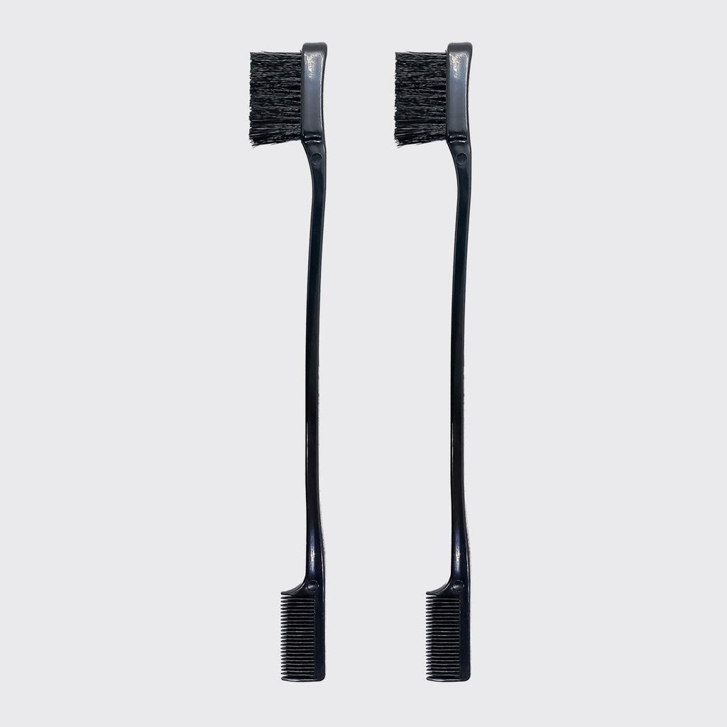 KITSCH Dual Edge Brush & Comb (2pc) Precision Baby Hair + Flyaway Tamer