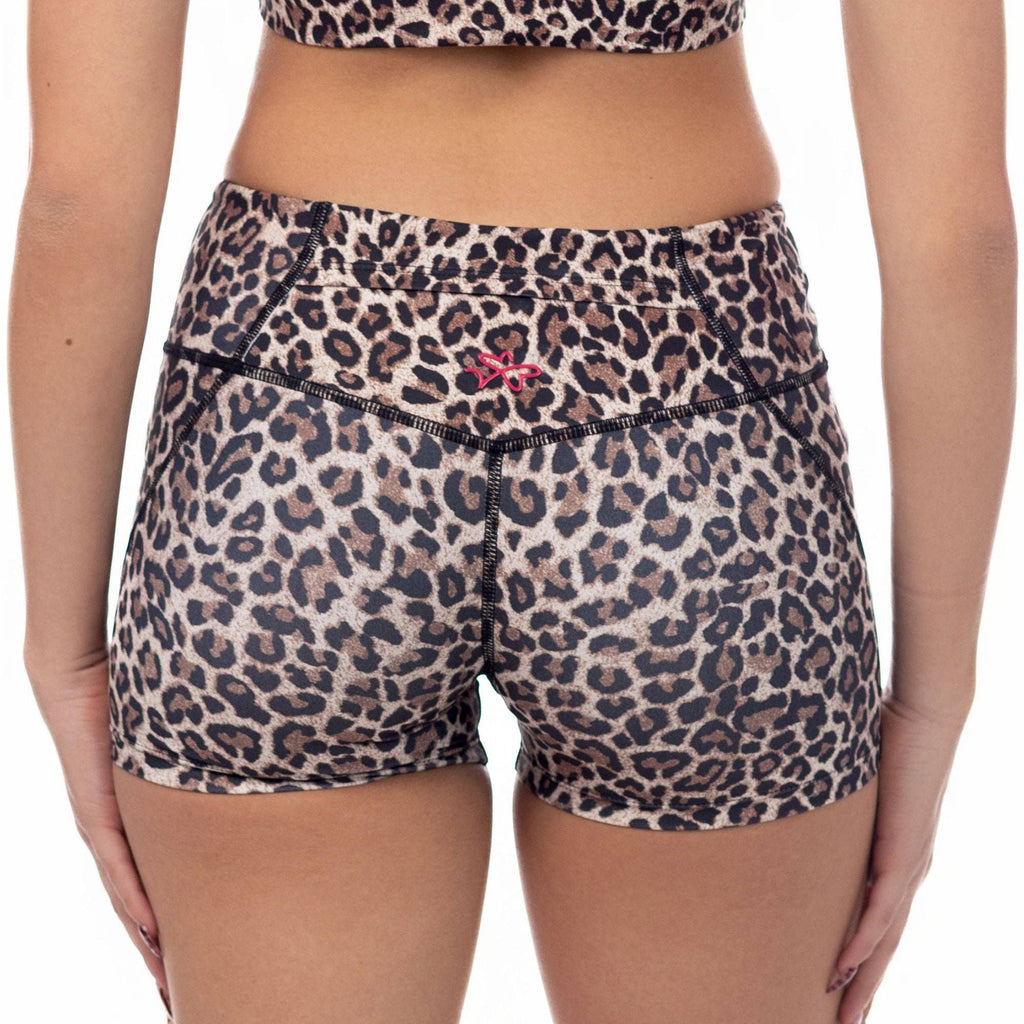 Dragonwing - Vitality Mid-Rise Compression Shorts - Leopard
