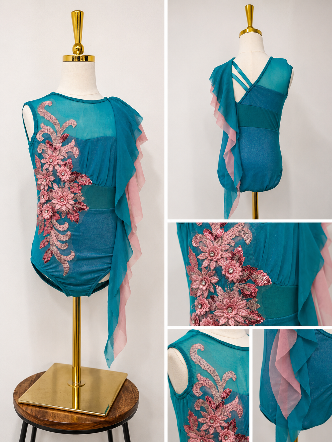 Tenth House Teal & Pink Floral-Lyrical