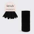 KITSCH Eco-Friendly Nylon Elastics (20pc – Black) Recycled Everyday Ponytail Essentials