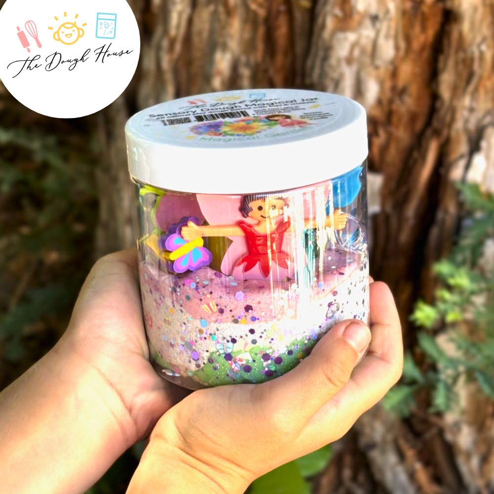 Magical Sensory Dough – Girly Garden Jar (Super Size)