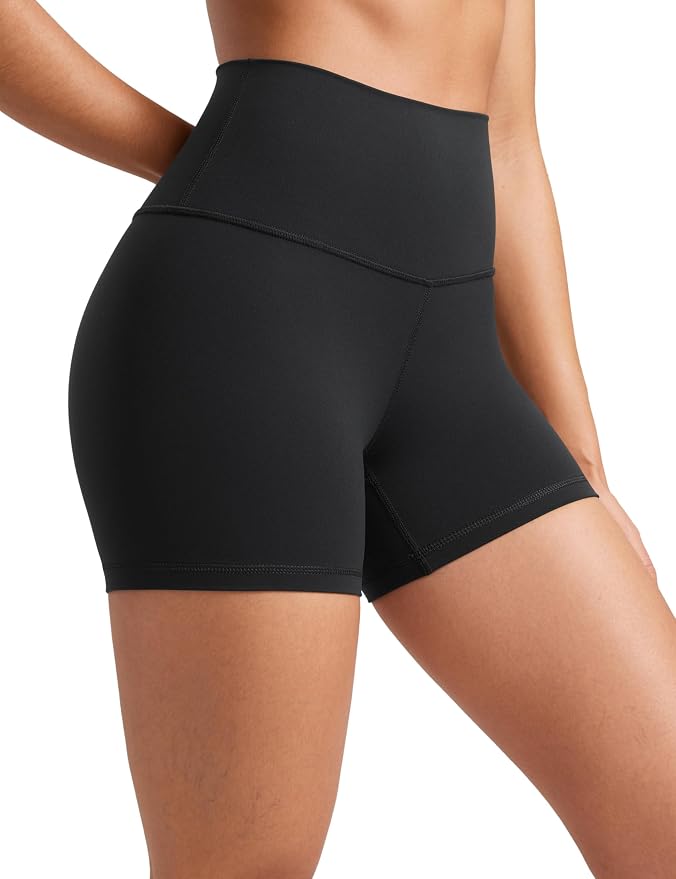 Butterluxe High-Rise 4" Biker Shorts – Black