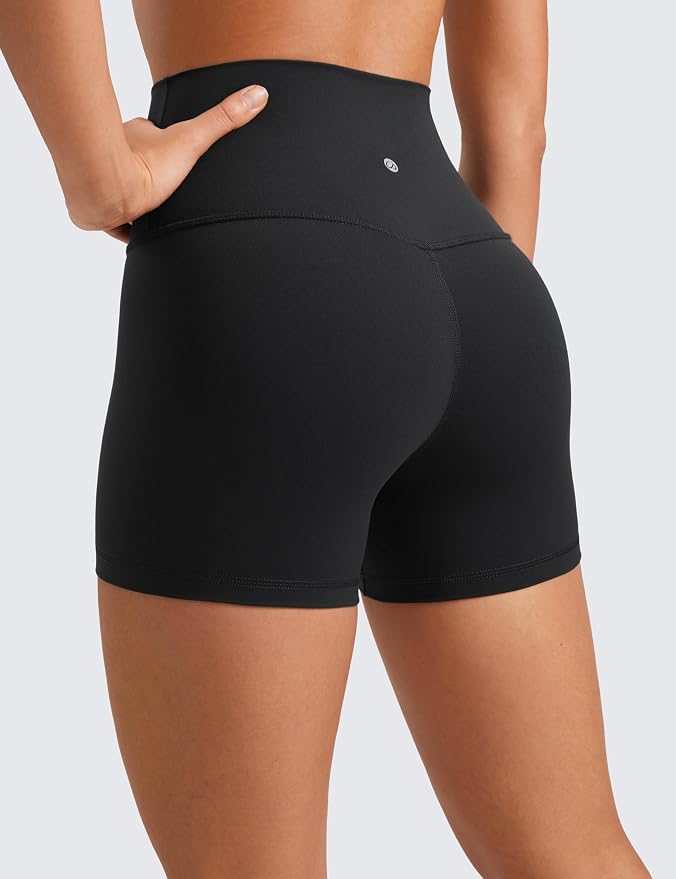 Butterluxe High-Rise 4" Biker Shorts – Black